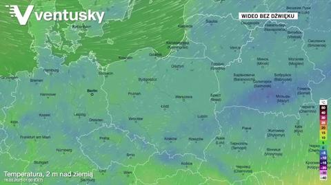 Prognozowana temperatura w kolejnych dniach