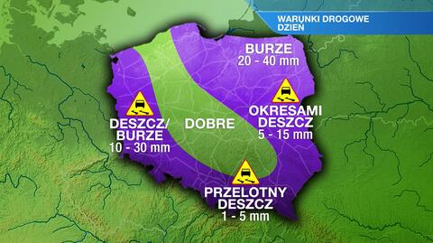 Warunki drogowe we środę
