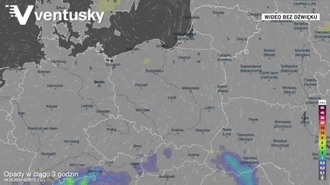 Prognoza opadów na kolejne dni
