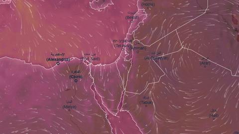 Prognozowane temperatury w kolejnych dniach w Izraelu