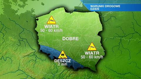 Warunki drogowe w czwartek 16.05