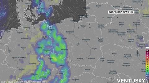 Prognozowane opady w najbliższych dniach