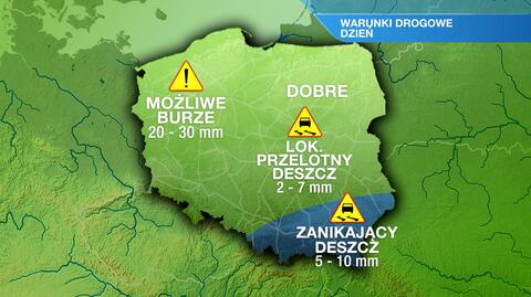 Warunki drogowe w piątek