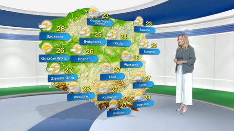 Prognoza pogody na poniedziałek