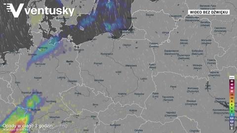 Prognozowane opady deszczu w kolejnych dniach