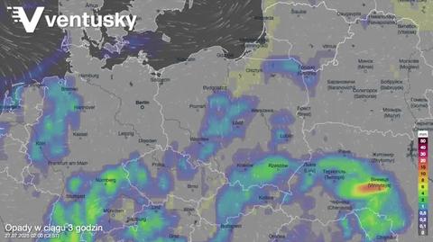 Prognozowane opady w kolejnych dniach