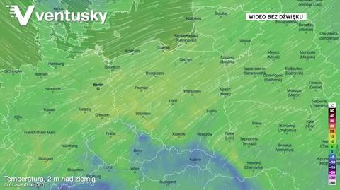 Prognozowana temperatura w kolejnych dniach