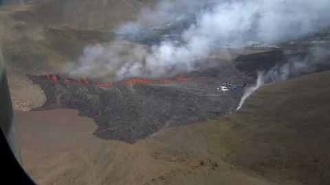 Erupcja wulkanu na Islandii