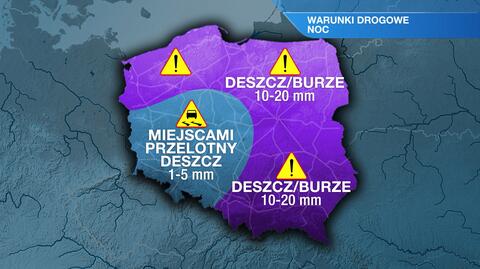 Warunki drogowe w nocy