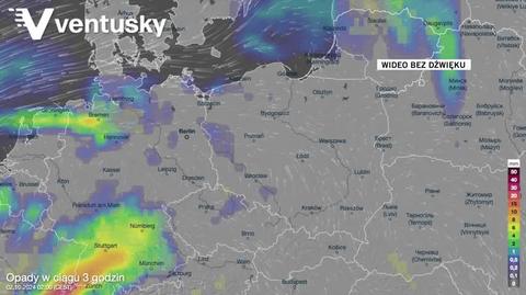 Prognozowane opady w kolejnych dniach 