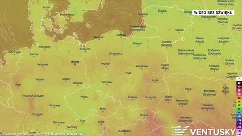 Prognoza temperatury na okres 03-07.08