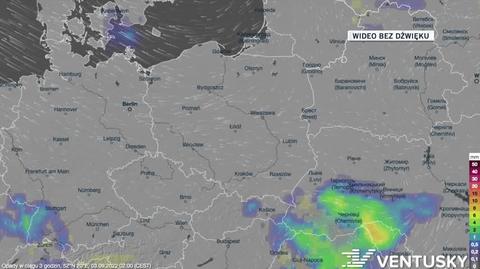 Prognozowane opady w kolejnych dniach