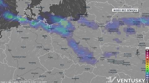 Prognozowane opady w ciągu kolejnych dni