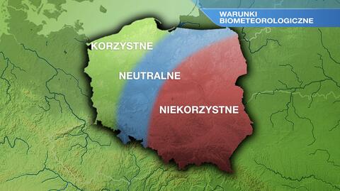 Warunki biometeo w niedzielę