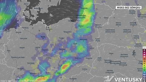 Prognoza opadów na kolejne dni