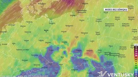 Prognoza porywów wiatru na kolejne dni