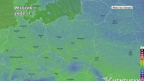 Temperatura w ciągu najbliższych pięciu dniu