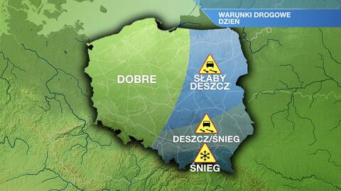 Warunki drogowe w sobotę 18.12