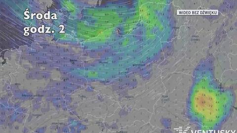 Opady deszczu w ciągu najbliższych pięciu dni (Ventusky.com) | wideo bez dźwięku