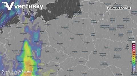 Prognozowane opady w kolejnych dniach