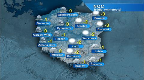 Prognoza pogody na noc