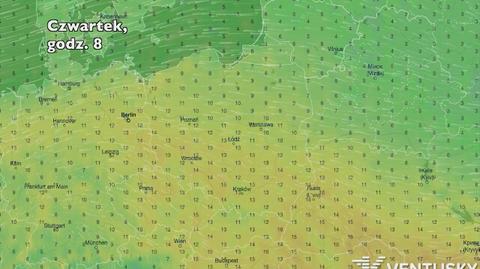 Temperatura w najbliższych dniach (Ventusky.com)