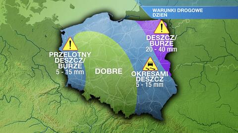 Warunki drogowe w piątek 9.09