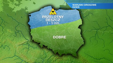 Warunki drogowe we wtorek
