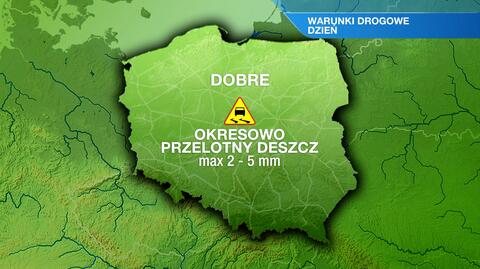 Warunki drogowe we wtorek