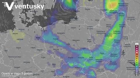 Prognozowane opady w kolejnych dniach (15-19.05)
