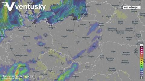 Prognozowane opady deszczu w kolejnych dniach