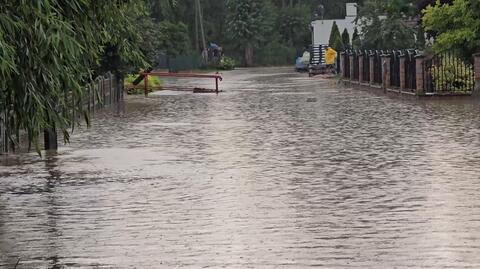 Flooding in Kościelna Wieś