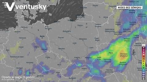 Prognoza opadów na kolejne dni