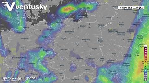 Prognoza opadów na kolejne dni