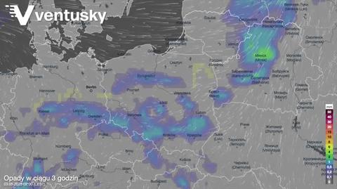 Prognozowane opady na kolejne dni