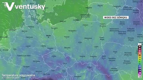 Prognozowana temperatura w kolejnych dniach 