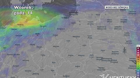 Opady deszczu w kolejnych dniach (Ventusky.com) | wideo bez dźwięku