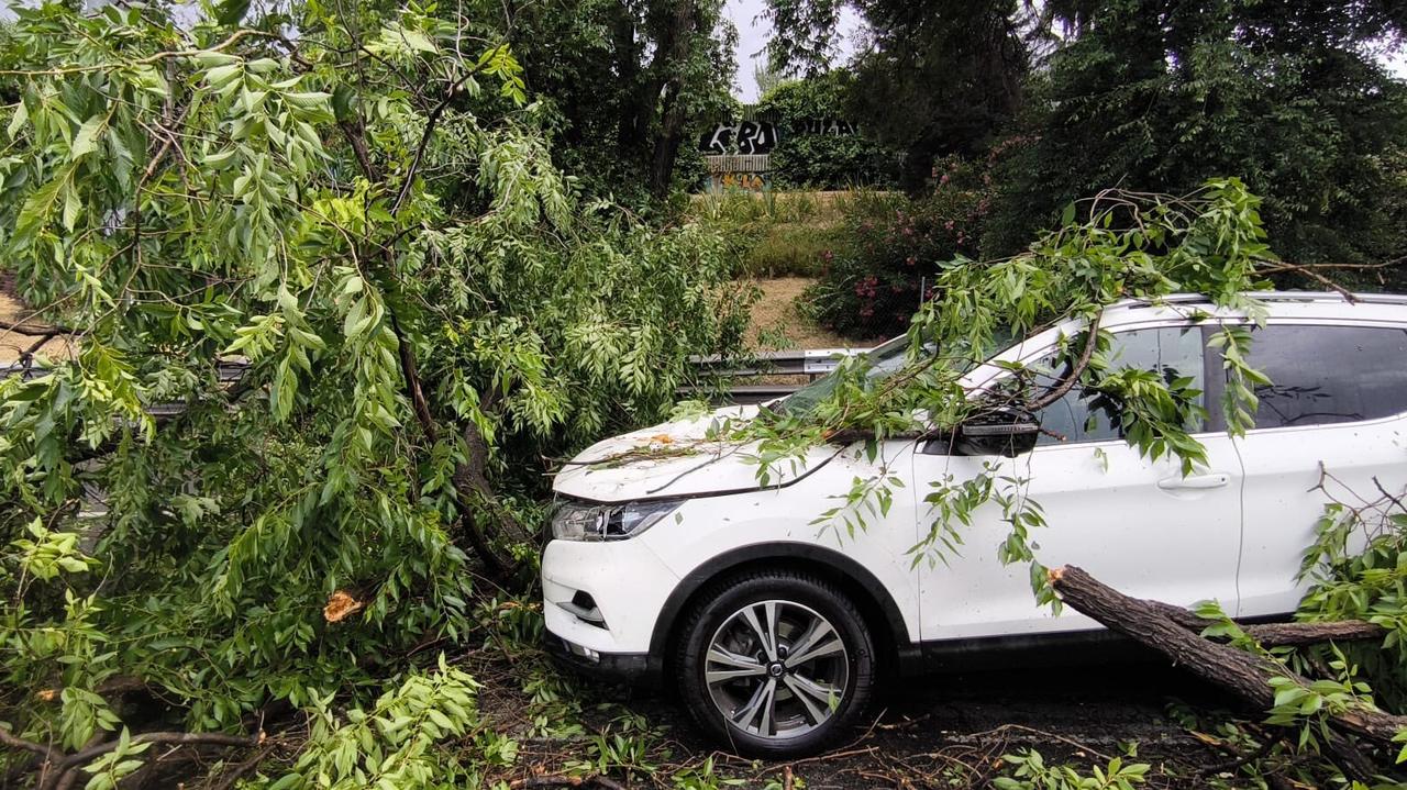 Grad jak piłki golfowe, połamane drzewa. Chaos w Madrycie