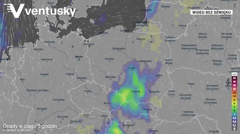 Prognozowane opady w kolejnych dniach