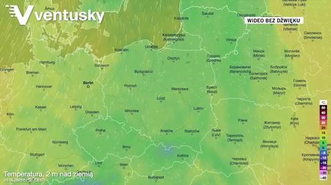 Prognozowana temperatura w kolejnych dniach