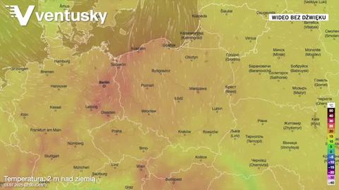 Prognozowana temperatura w kolejnych dniach