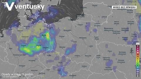 Prognoza opadów na kolejne dni