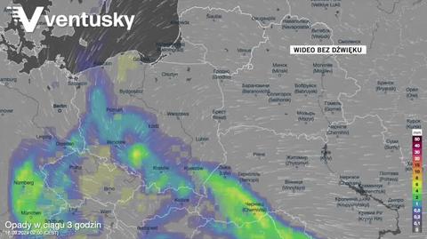 Prognozowane opady w kolejnych dniach