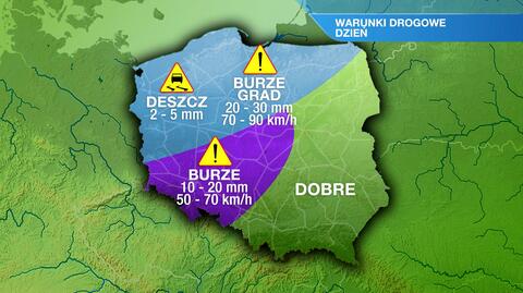 Warunki drogowe w piątek