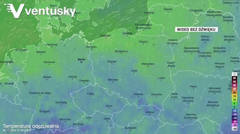 Prognozowana temperatura w kolejnych dniach