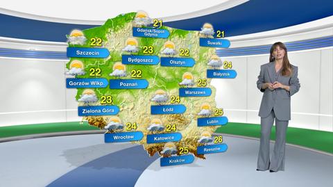 Prognoza pogody na poniedziałek
