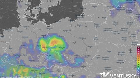 Prognozowane opady w kolejnych dniach 