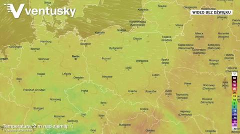 Prognozowana temperatura na kolejne dni