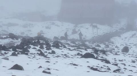 Śnieg na szczycie Chimborazo