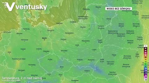 Prognozowana temperatura w kolejnych dniach